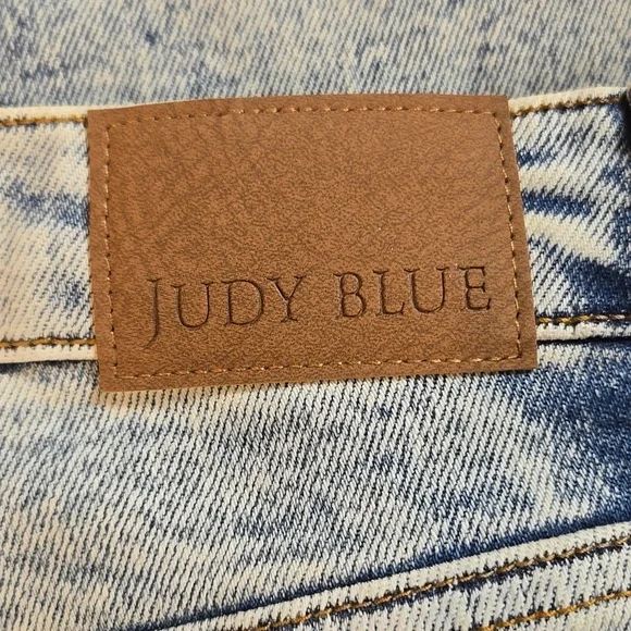 JUDY BLUE Wide Leg Acid Wash Jeans Sz 27 - Picture 5 of 8